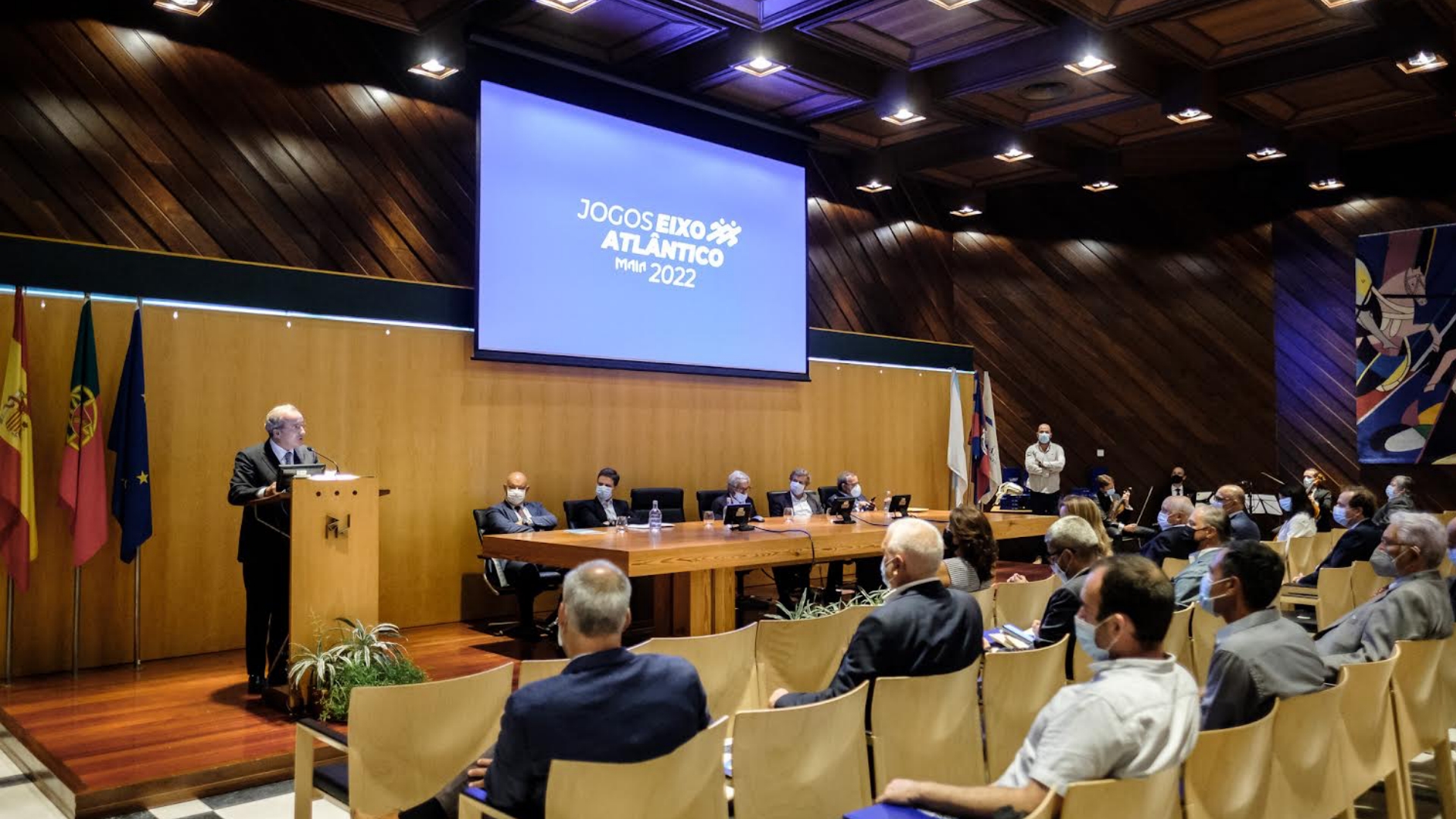 Câmara da Maia recebe bandeira dos Jogos do Eixo Atlântico 2022