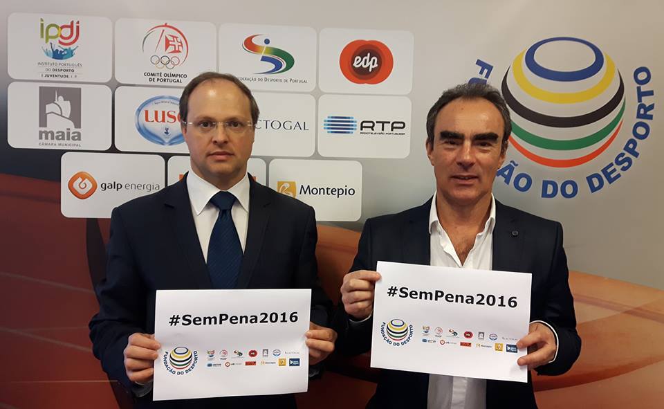 Fundação do Desporto adere à campanha #SemPena2016