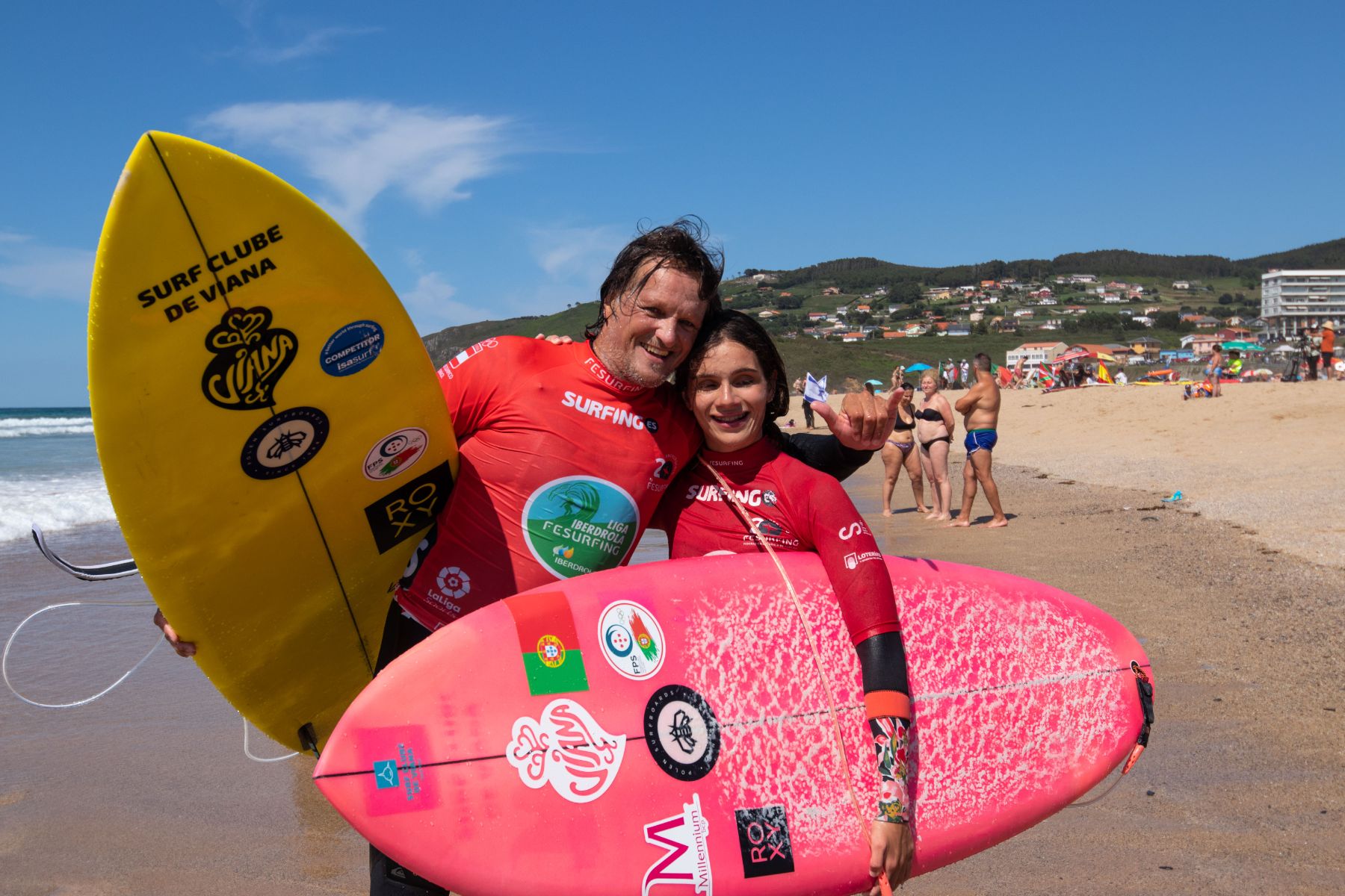 Marta Paço e Camilo Abdula campeões europeus de surf adaptado