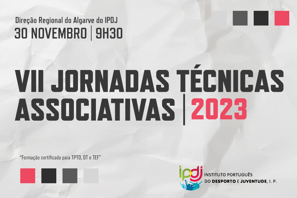 VII Jornadas Técnicas Associativas em Faro a 30 de novembro